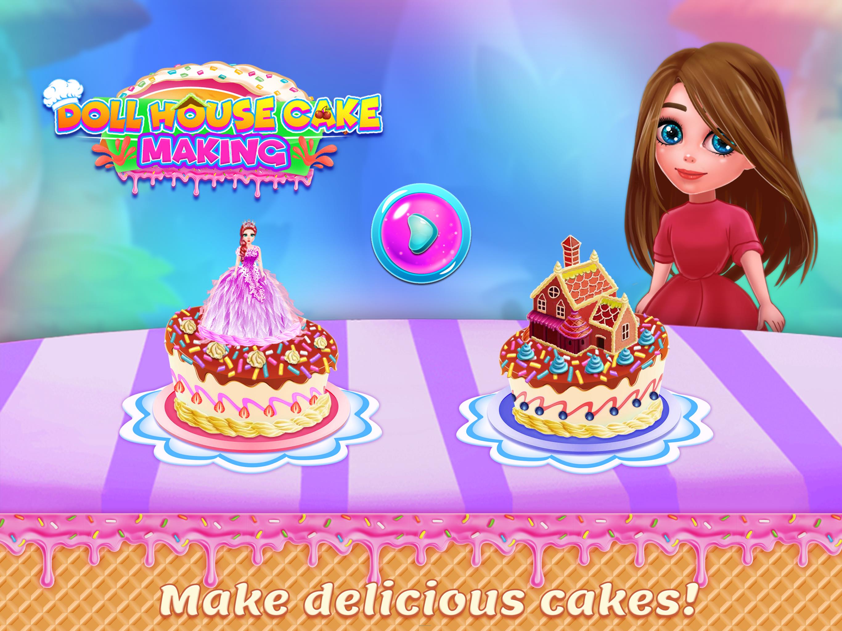 Doll House Cake Maker Game स्क्रीनशॉट 2