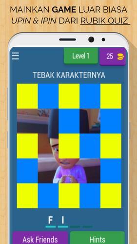 Upin & Ipin Rubik Quiz应用截图第0张