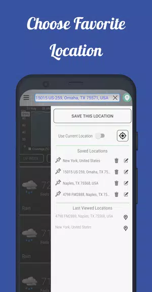 Dark Sky Tech Weather App Tangkapan skrin 2