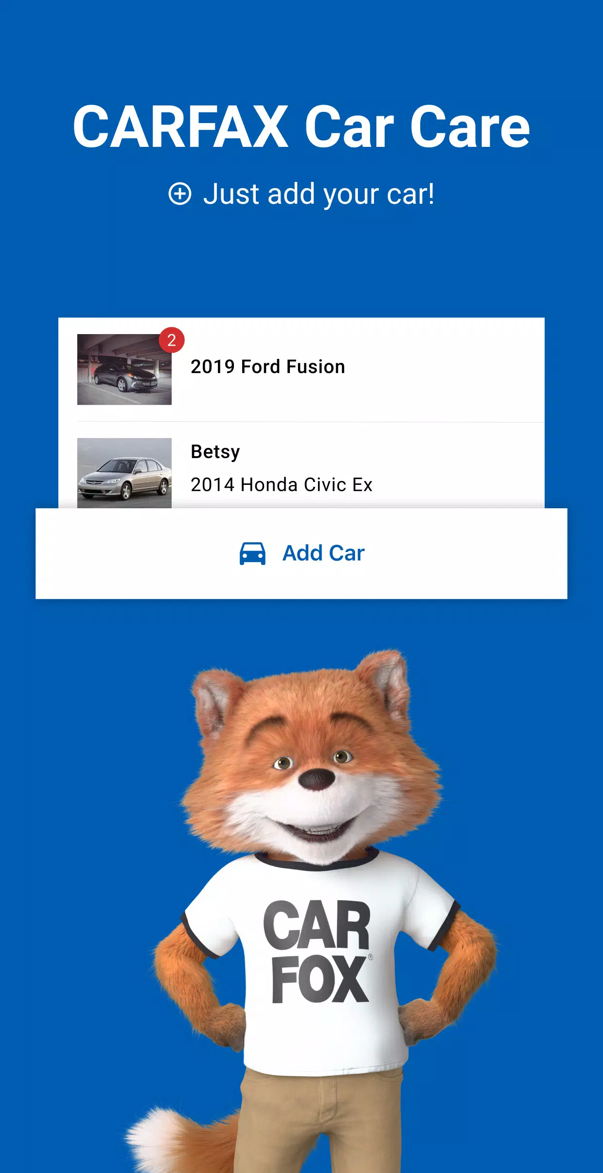 CARFAX Car Care App Скриншот 0