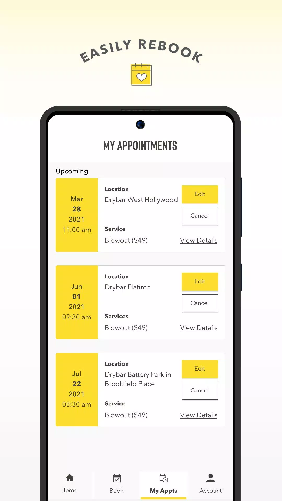 Drybar Schermafbeelding 3