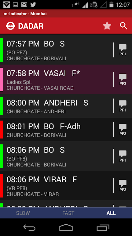 m-Indicator: Mumbai Local应用截图第3张