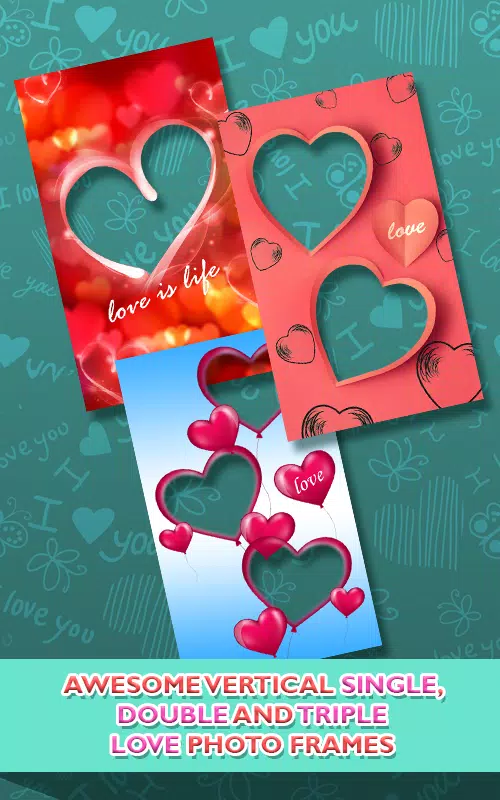 Love Photo frames Collage Zrzut ekranu 2