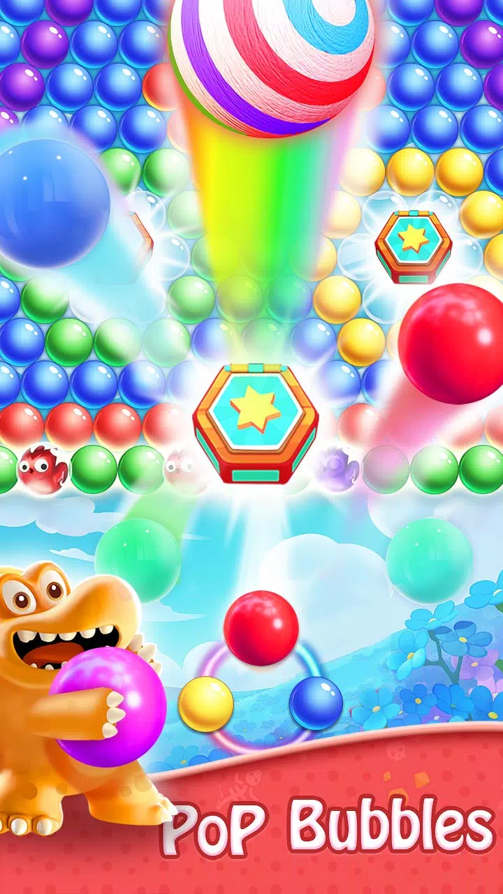 Bubble Shooter - Dino Match Ekran Görüntüsü 1