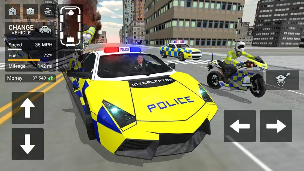 Police Car Driving Motorbike Screenshot 0