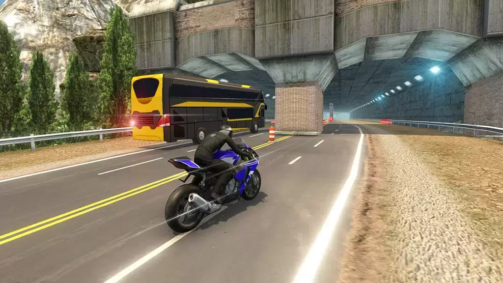 Bike VS Bus Racing Games स्क्रीनशॉट 0