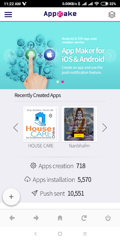 AppMake - Hybrid app maker ภาพหน้าจอ 1