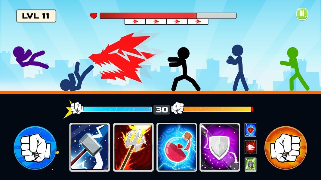 Stickman Fighter Mega Brawl Schermafbeelding 1