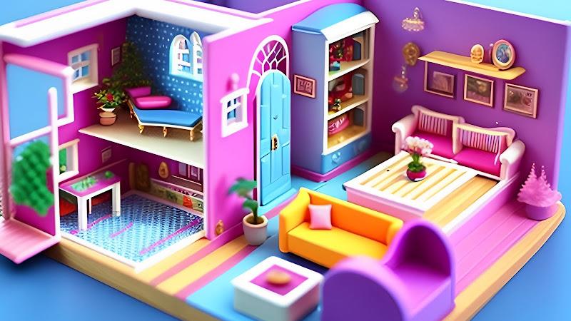 Doll House Design Doll Games Zrzut ekranu 2