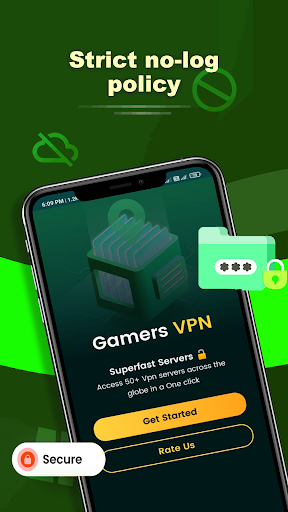 Gamers VPN: Low Ping Gaming ภาพหน้าจอ 1