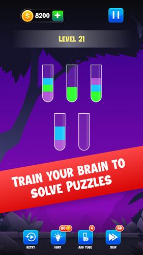 Water Sort Color Puzzle Game स्क्रीनशॉट 1