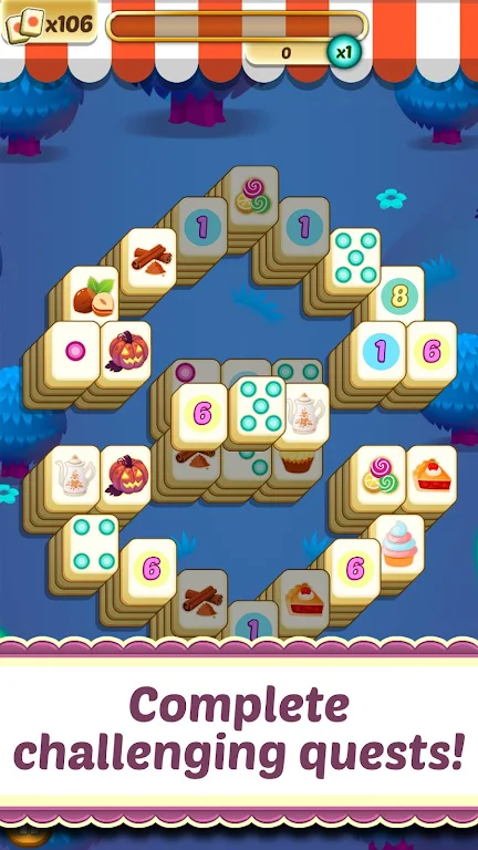 Mahjong Solitaire Cupcake Bake应用截图第1张