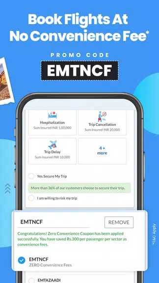 EaseMyTrip Flight, Hotel, Bus Captura de pantalla 3