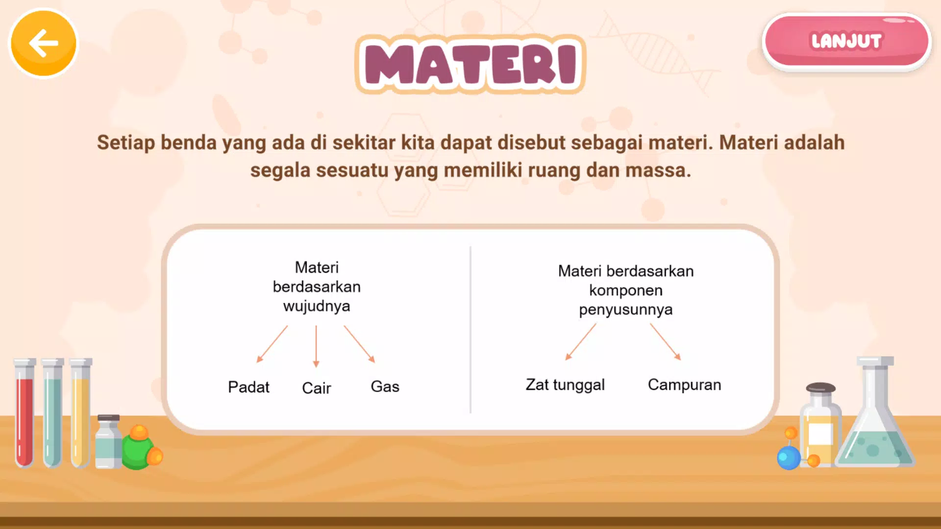 Zat Tunggal dan Campuran Zrzut ekranu 2