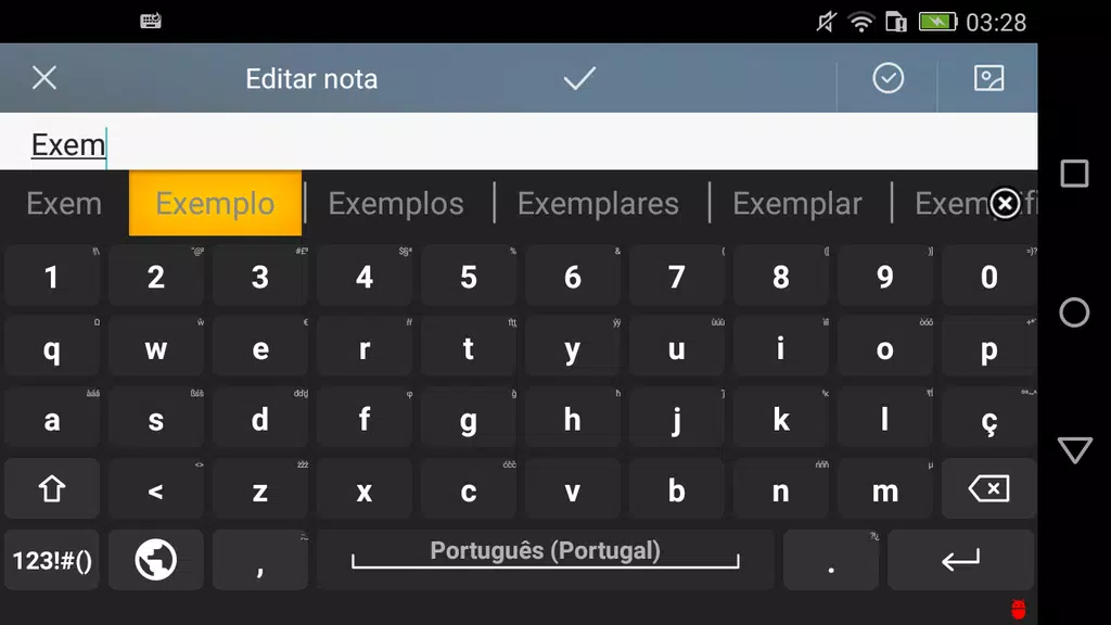 Portuguese for AnySoftKeyboard Tangkapan skrin 1