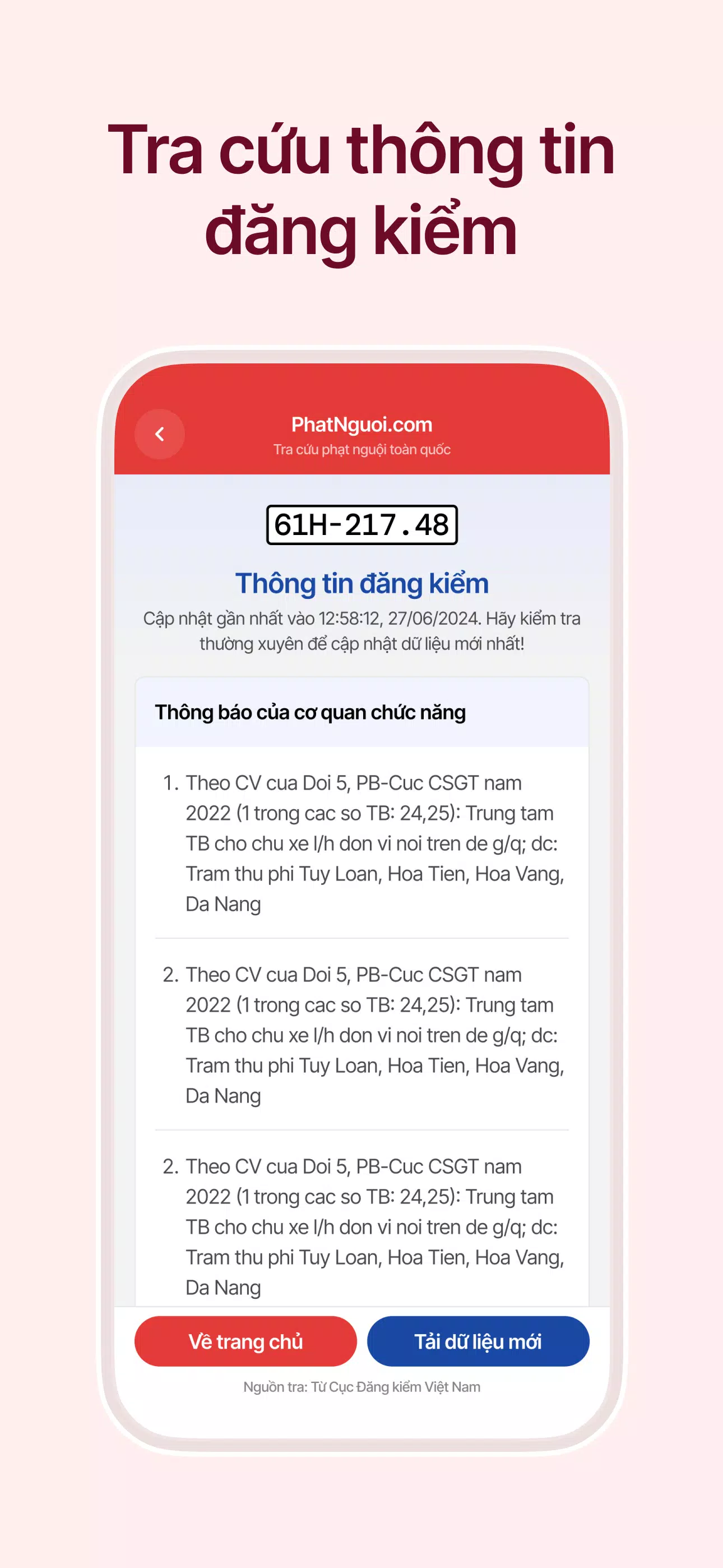 Vietnamese Cold Penalty Lookup Tangkapan skrin 3