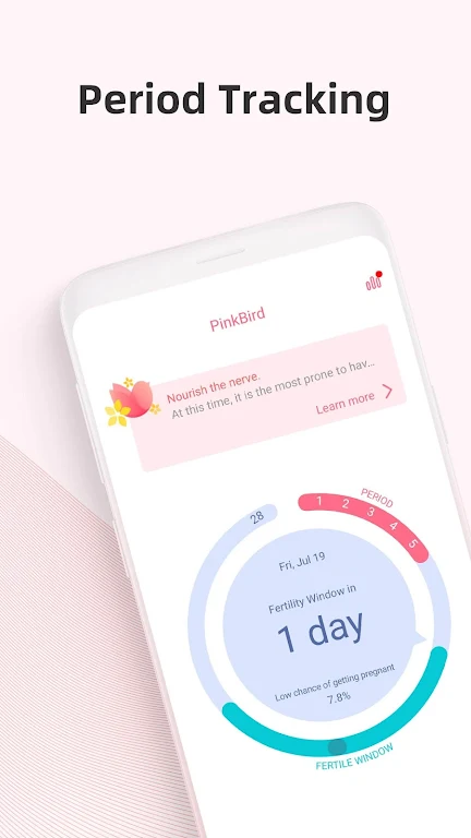 PinkBird Period Tracker Captura de pantalla 0