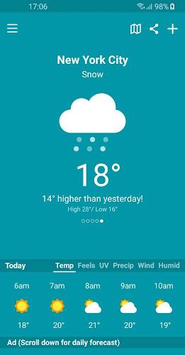 Weather Sky: Weather, Radar स्क्रीनशॉट 2