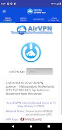 Schermata AirVPN Eddie Client GUI 2