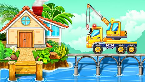 Build a House-Kids Truck Games Zrzut ekranu 0