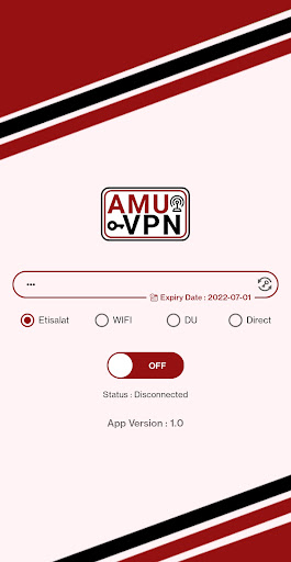 Amu VPN Captura de tela 0