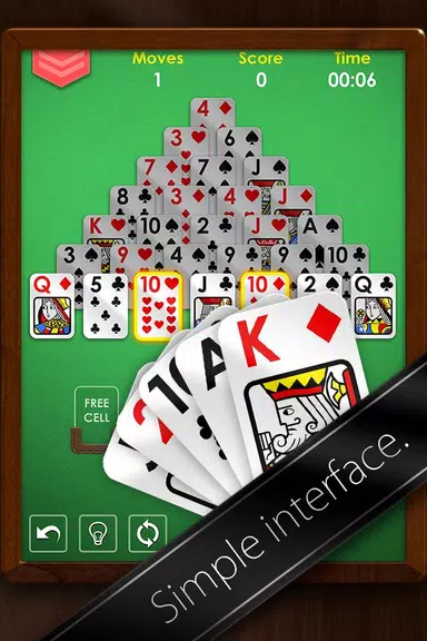 Pyramid Solitaire Premium Card स्क्रीनशॉट 1