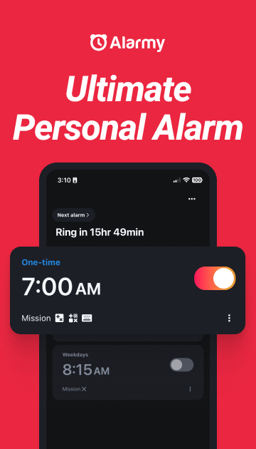 Alarmy – Alarm Clock & Sleep Mod স্ক্রিনশট 0
