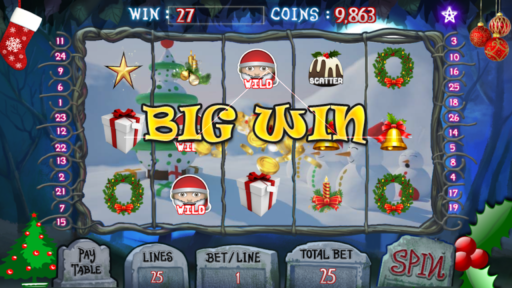 Christmas Jackpot : Real Casino Slot Master 777 스크린샷 3