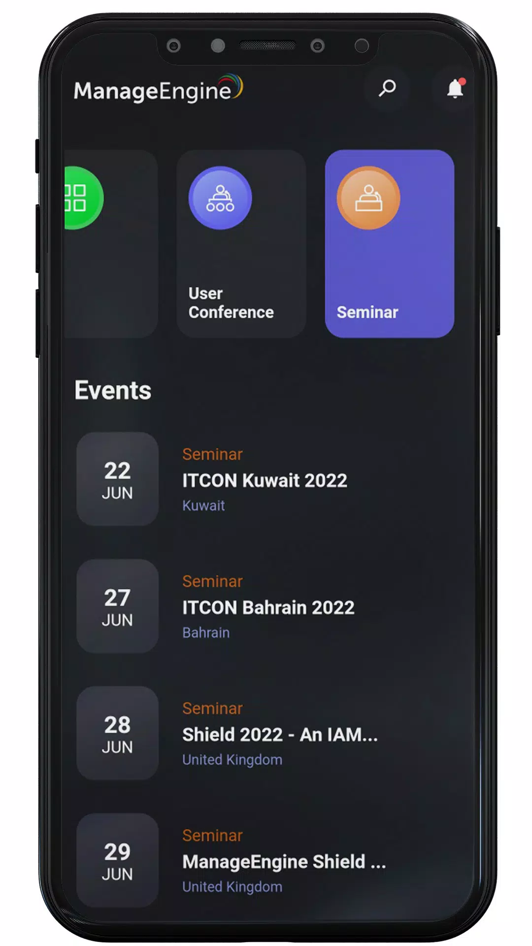 ManageEngine Events應用截圖第2張