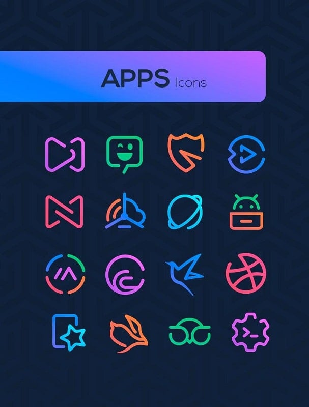 Linebit Icon Pack 스크린샷 1