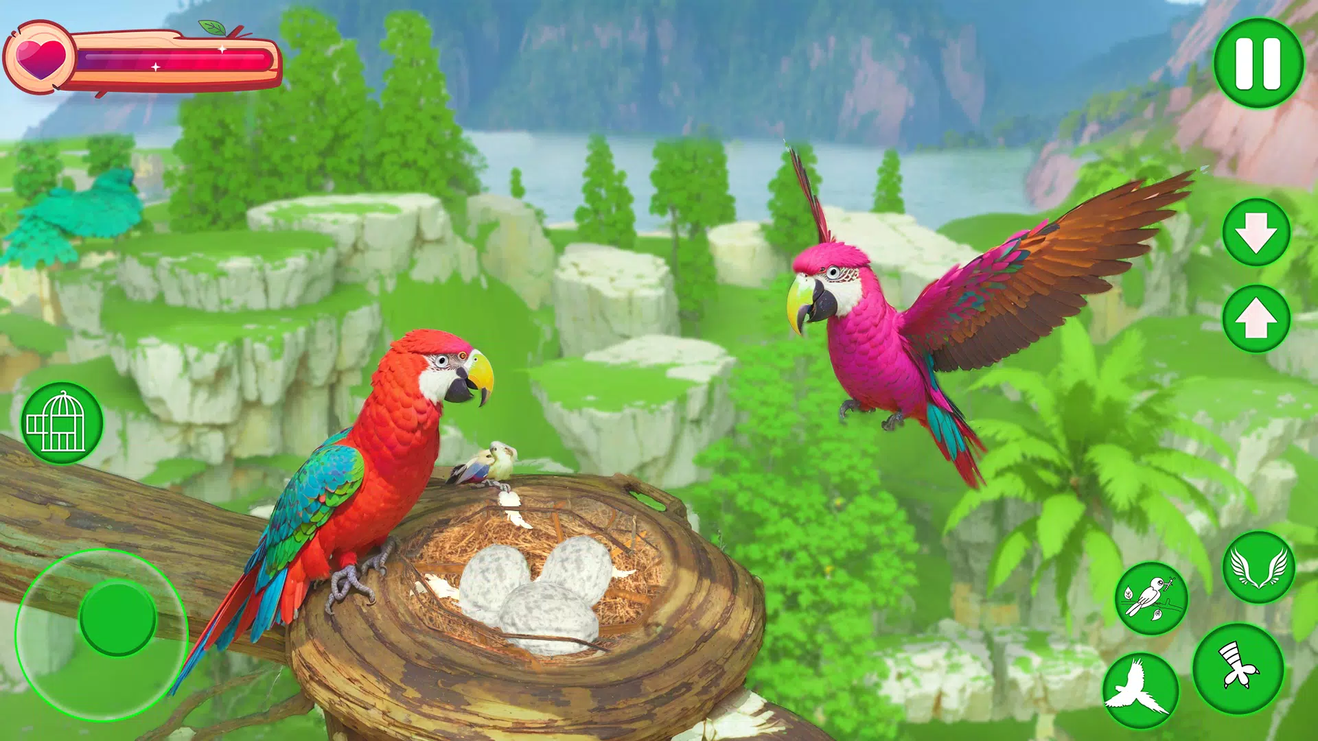 Parrot Bird Simulator Game Captura de pantalla 2