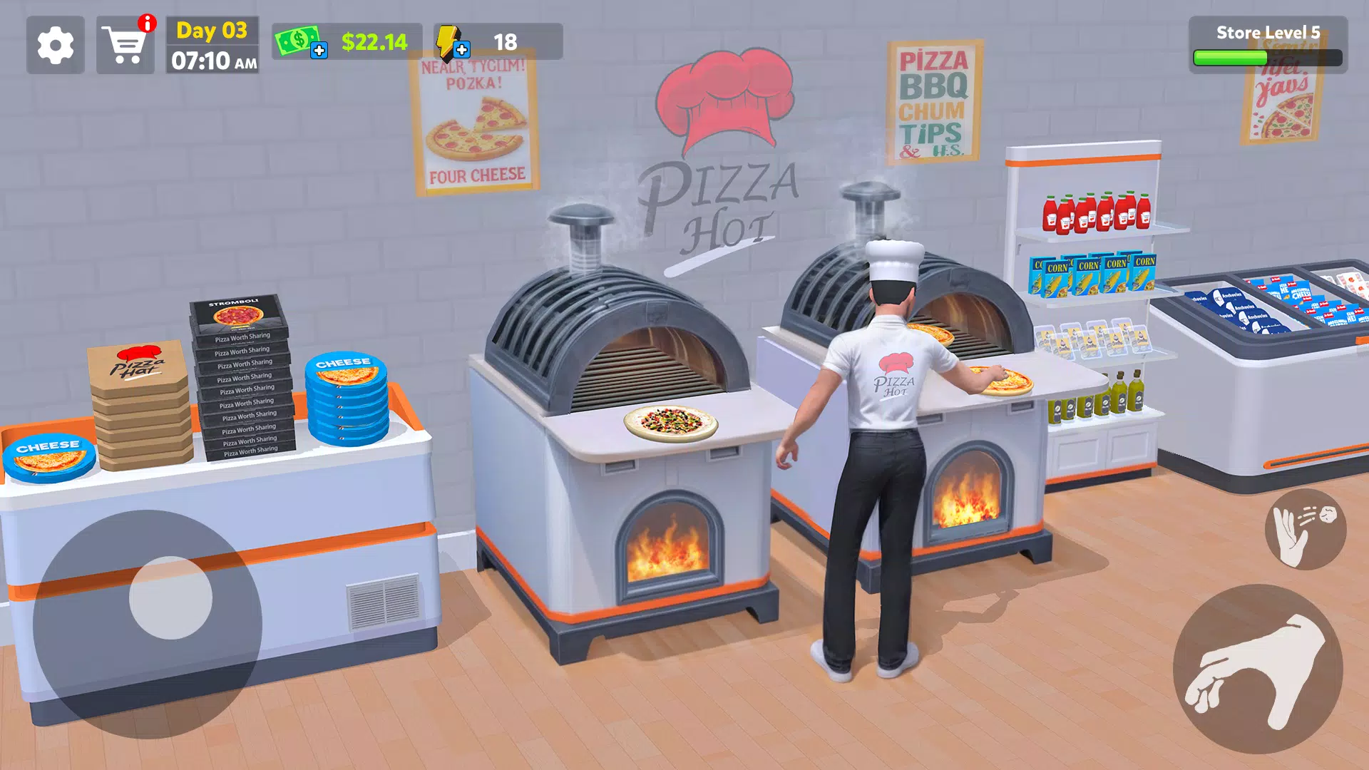 Pizza Shop Simulator 3D Zrzut ekranu 1