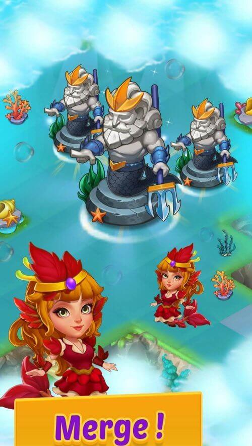 Merge Mermaids-magic puzzles Screenshot 0