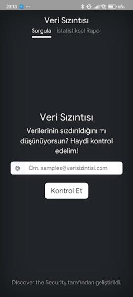 Veri Sızıntısı Ảnh chụp màn hình 2