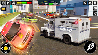 Bank Cash Van Driver Simulator Captura de pantalla 2