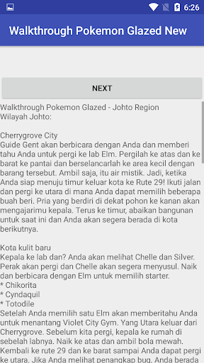 Schermata Walkthrough Pokemon Glazed New 2