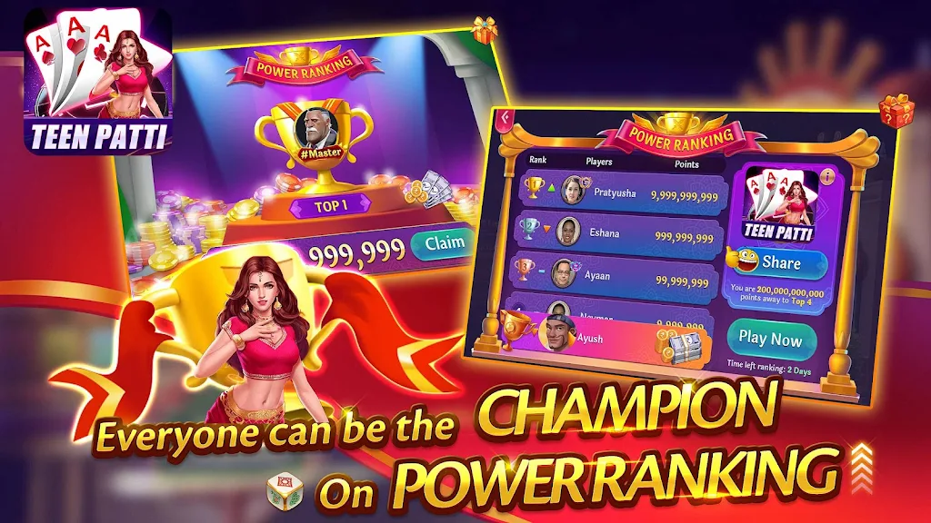 Teen Patti Indian 3 Patti Game ဖန်သားပြင်ဓာတ်ပုံ 0