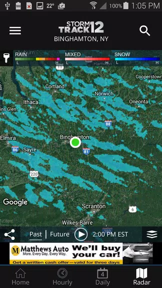 WBNG Storm Track 12 Tangkapan skrin 1