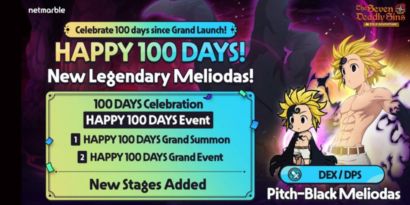 The Seven Deadly Sins: Idle Adventure welcomes Pitch-Black Meliodas during 100th-day festivities and more