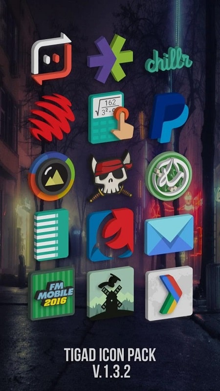 Tigad Pro Icon Pack Captura de tela 2