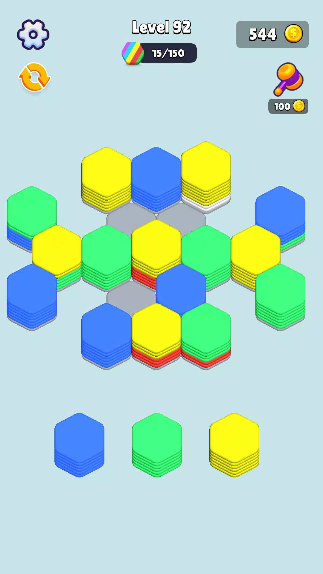 Stack Hexa Sort: Puzzle Match Ekran Görüntüsü 2