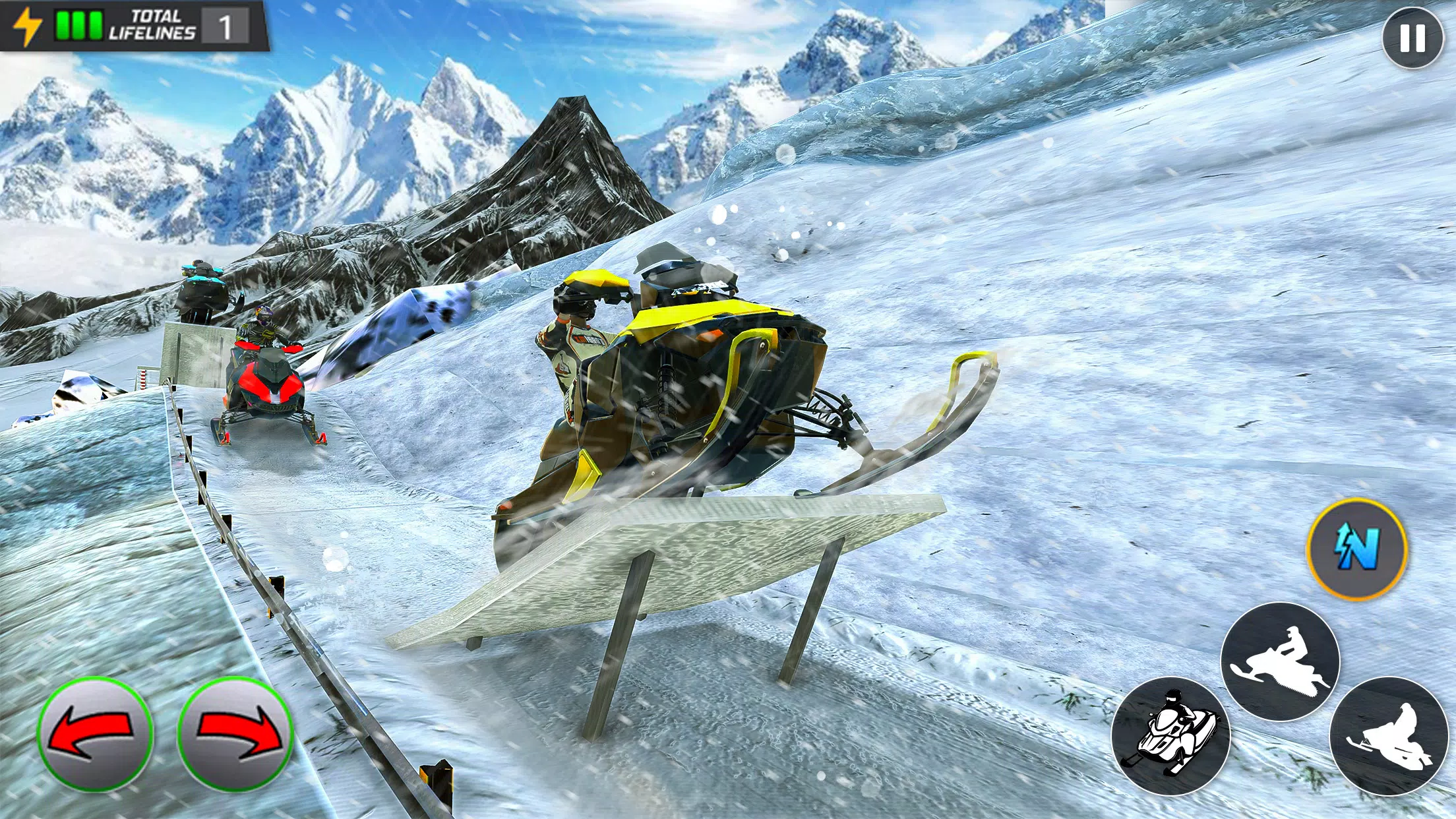 Crazy Skills Snowcross Games Tangkapan skrin 1