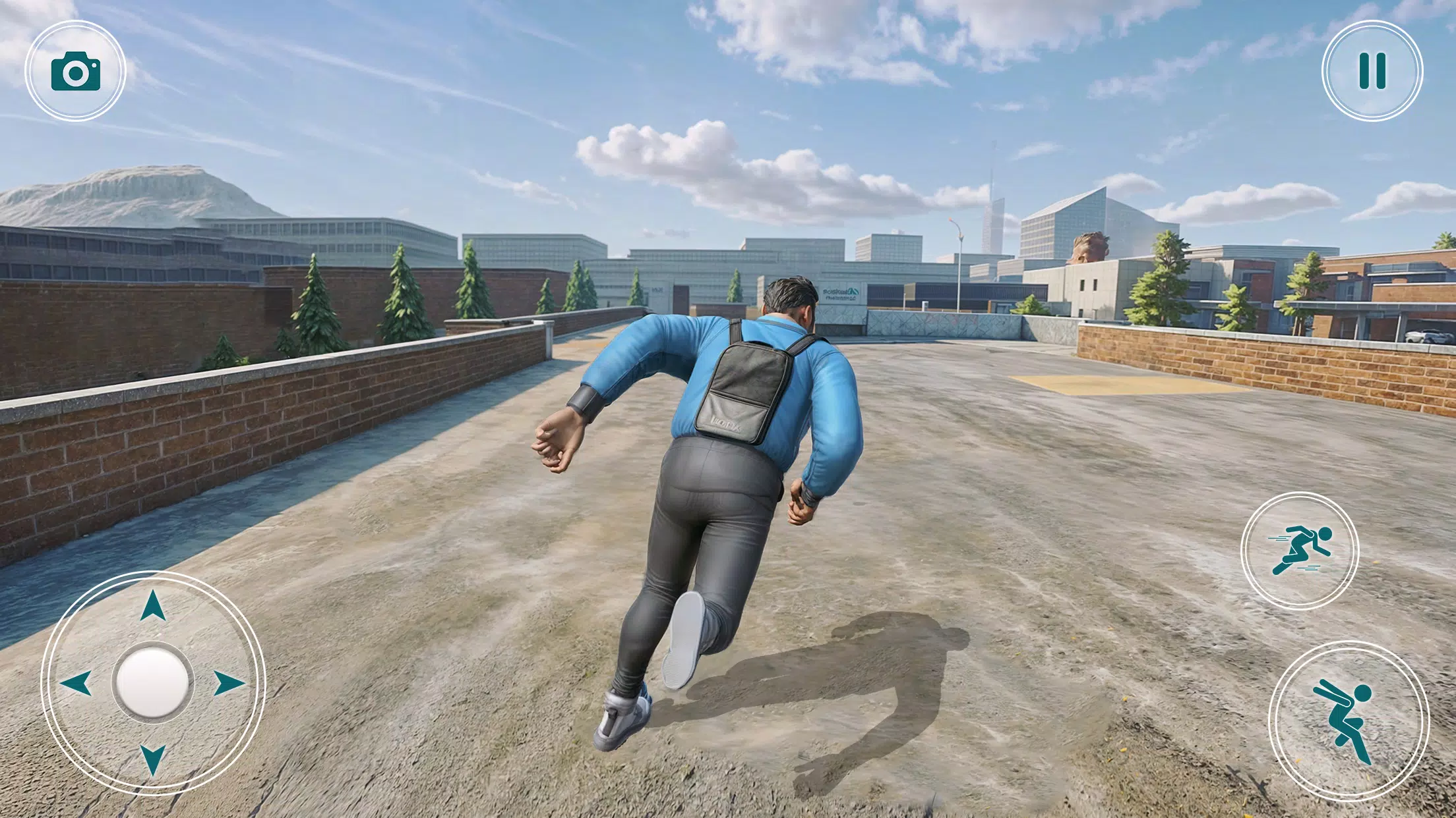 Going Up Parkour Rooftop Games Captura de tela 2