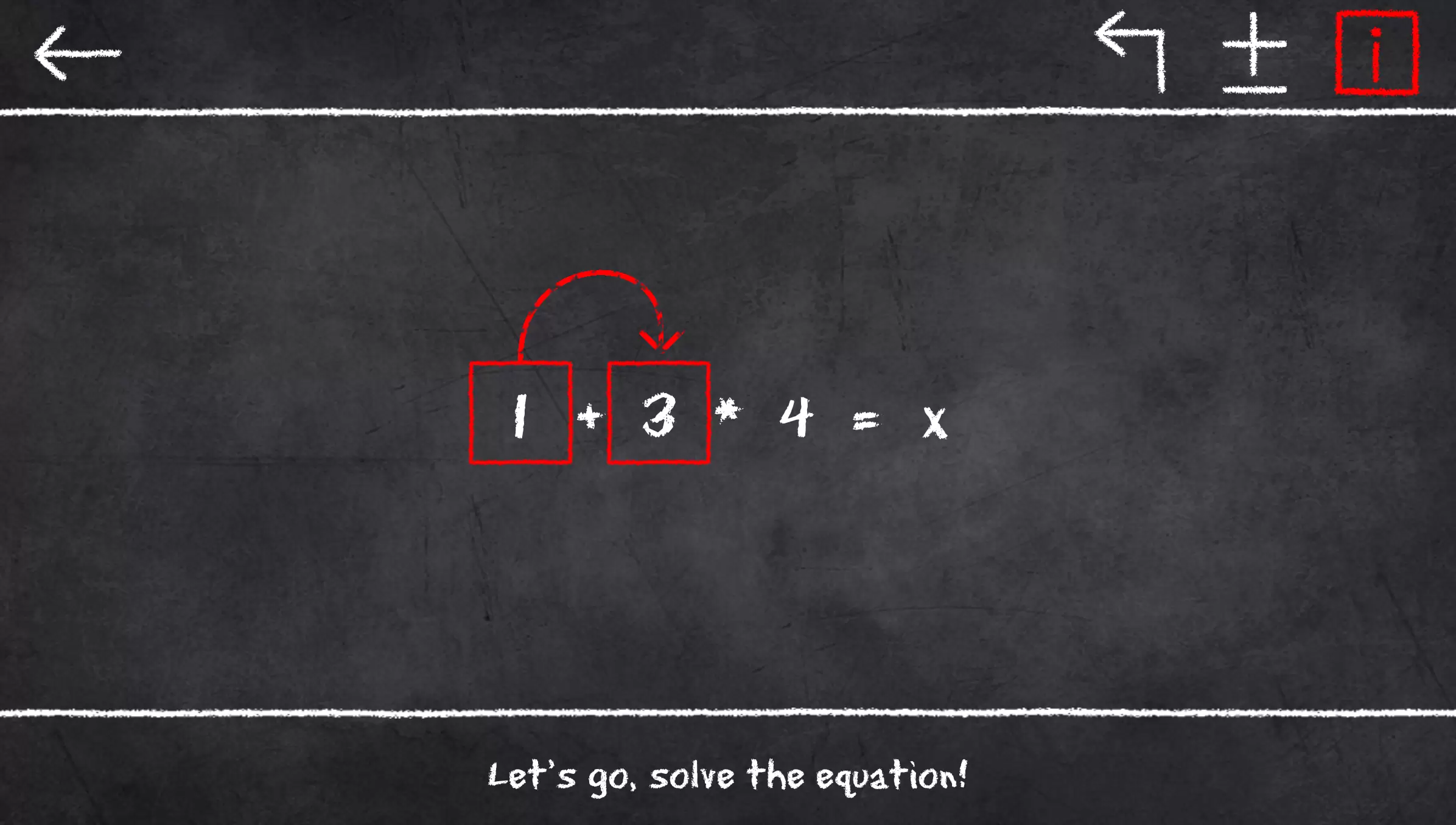 x=1: Learn to solve equations Скриншот 1