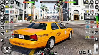 Taxi Simulator 3D-US Taxi Game Captura de tela 3