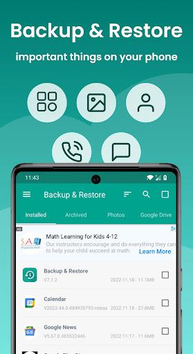 Backup and Restore - APP स्क्रीनशॉट 0