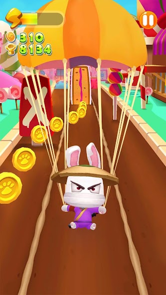 Run Talking Ninja Run! Mod Ảnh chụp màn hình 2