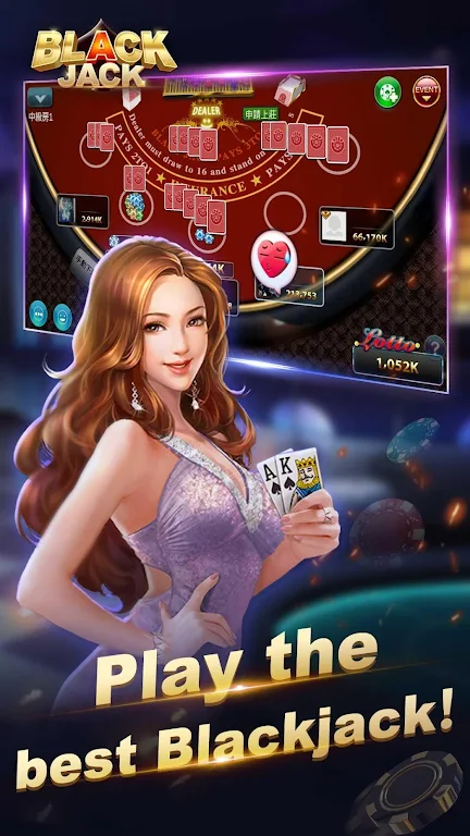 Blackjack 21-Free online poker game-jackpot casino スクリーンショット 0