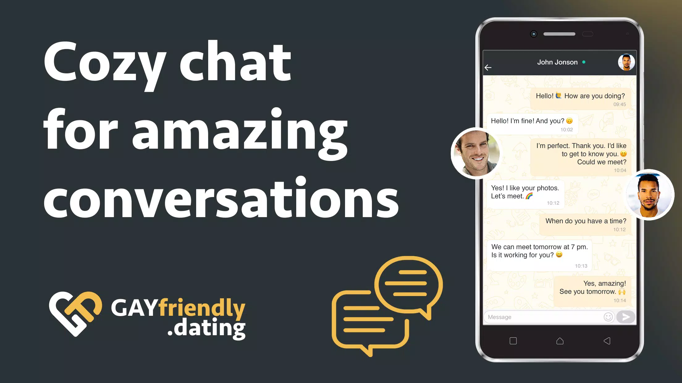 Gay guys chat & dating app應用截圖第2張