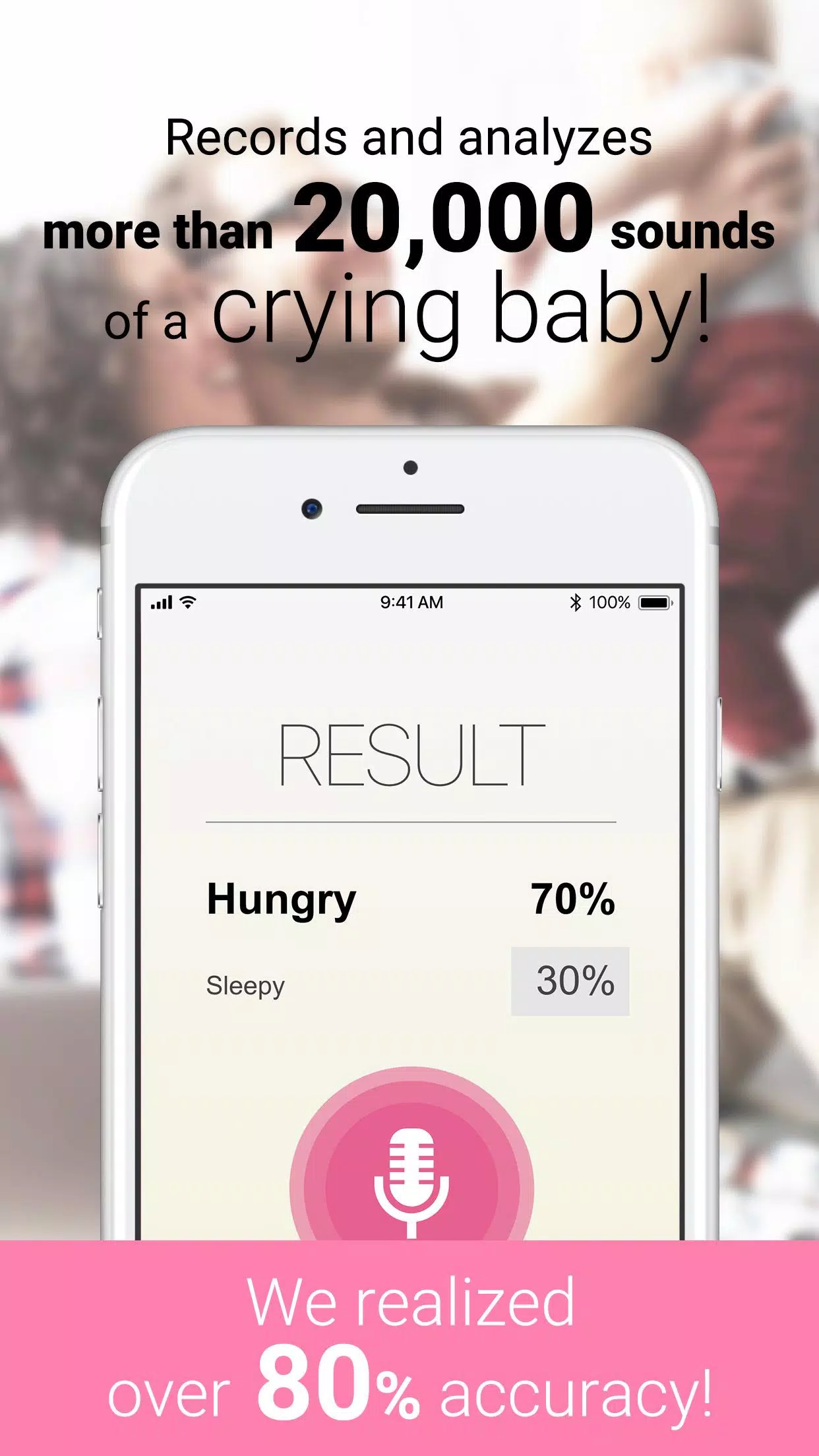 CryAnalyzer - baby translator Ảnh chụp màn hình 3